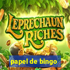 papel de bingo